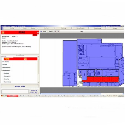 Phần mềm đồ họa cho 5-8 tủ FireNet Hochiki GUS5-8