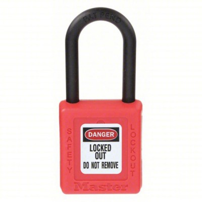 Khóa an toàn còng nylon 6mm Master Lock 406RED