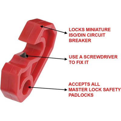 Khóa cầu dao mini đa năng Master Lock S2393