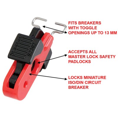 Khóa CB tép chốt hướng vào 13mm Master Lock S2392