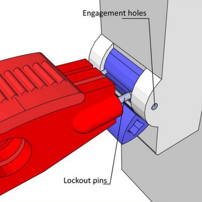 Khóa CB tép chốt hướng ra 11mm-13mm Master Lock S2391