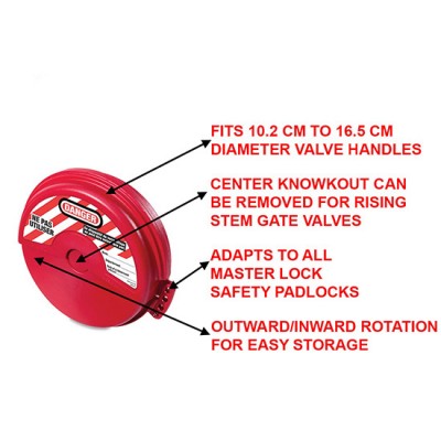 Khóa van cổng tay xoay 102-165mm Master Lock 482