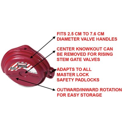 Khóa van cổng tay xoay 25-75mm Master Lock 480