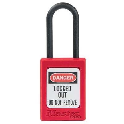 Khóa an toàn cách điện còng nylon 5mm Master Lock S32RED