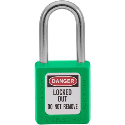 Khóa an toàn còng thép chìa khác nhau Master Lock 410GRN