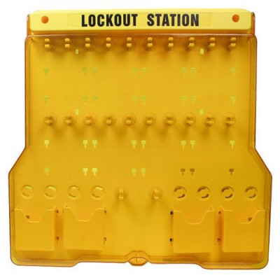 Trạm khóa LOTO gắn tường với 22 móc treo PROLOCKEY LS32