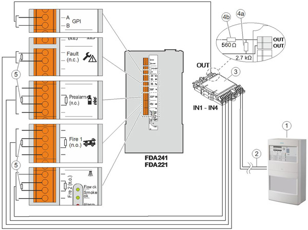 Đầu dò khói hút chân không Siemens FDA241 1