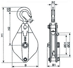 Ròng Rọc Đơn PAWELL HPB 1