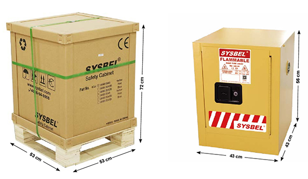 Tủ lưu trữ chất lỏng dễ cháy 4 gallon Sysbel WA810040 2