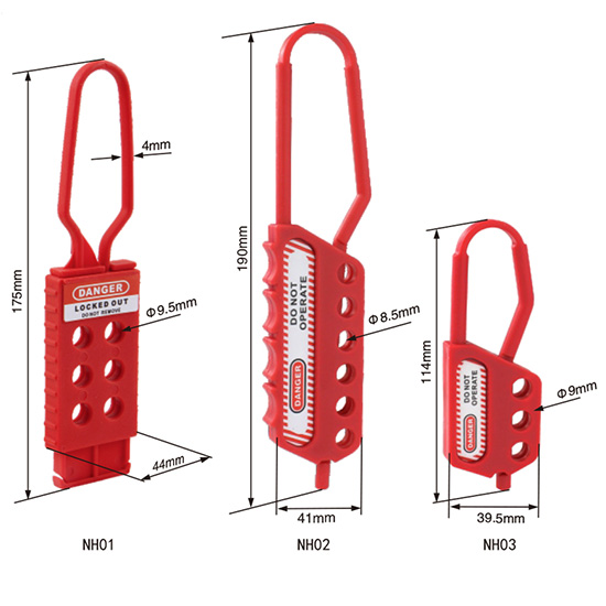 Khóa nhóm 6 người bằng nylon cách điện PROLOCKEY NH01 3