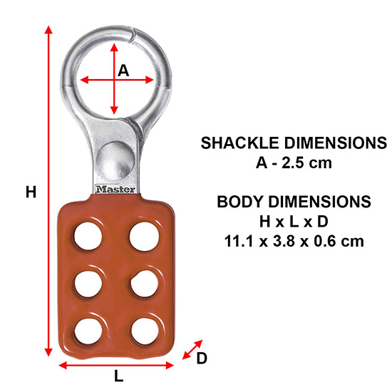 Khóa nhóm 6 người hàm nhôm 25mm Master Lock 416 4