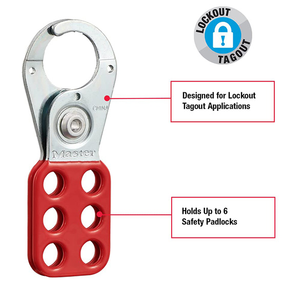 Khóa nhóm 6 người hàm thép 25mm Master Lock 420 4