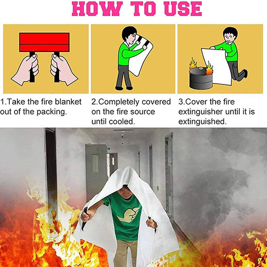 Cách sử dụng chăn dập lửa chống cháy