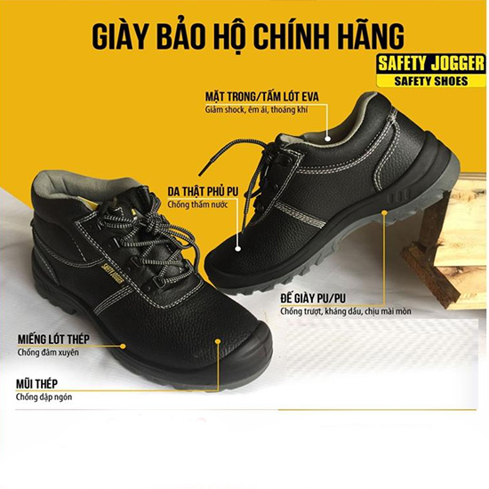 Giày an toàn cổ thấp có dây buộc Jogger Bestrun S3 1